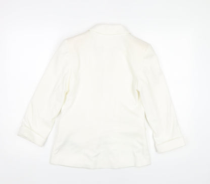 Womens UK Size 6 Miss Selfridge White Basic Jacket