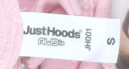 Just Hoods Womens Pink Hoodie Small Baga Chipz Material Girl Graphic