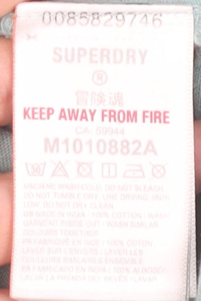 Superdry Men’s Green Cotton Crew Neck Short Sleeve T-Shirt M