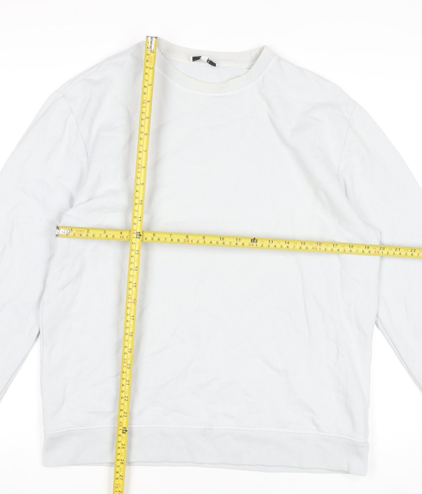 Mens UK Size L Reiss White Pullover Sweatshirt