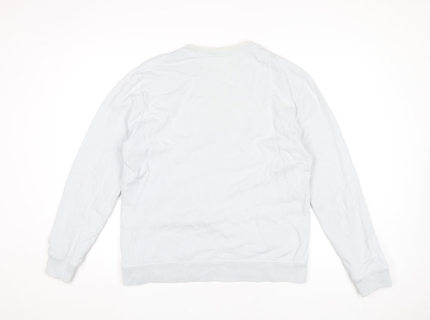 Mens UK Size L Reiss White Pullover Sweatshirt