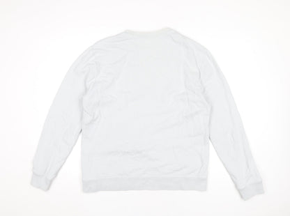Mens UK Size L Reiss White Pullover Sweatshirt