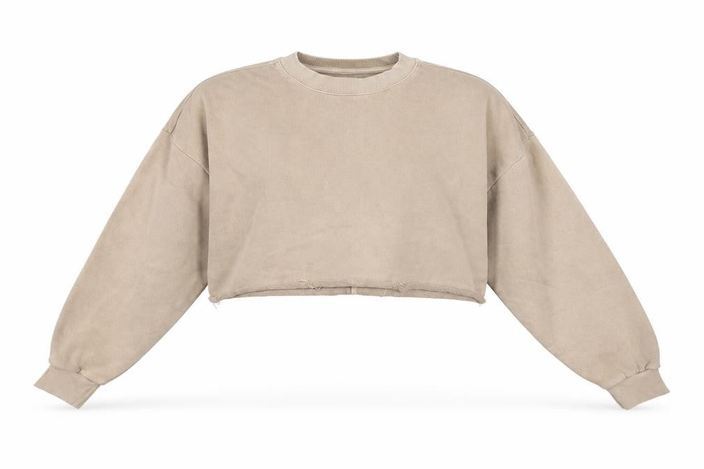 Womens UK Size M Reebok Beige Pullover Sweatshirt
