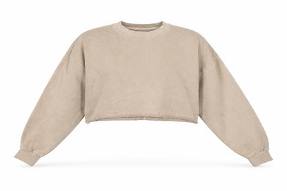 Womens UK Size M Reebok Beige Pullover Sweatshirt
