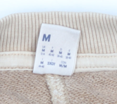 Reebok Womens Beige Pullover Sweatshirt M Casual Athletic