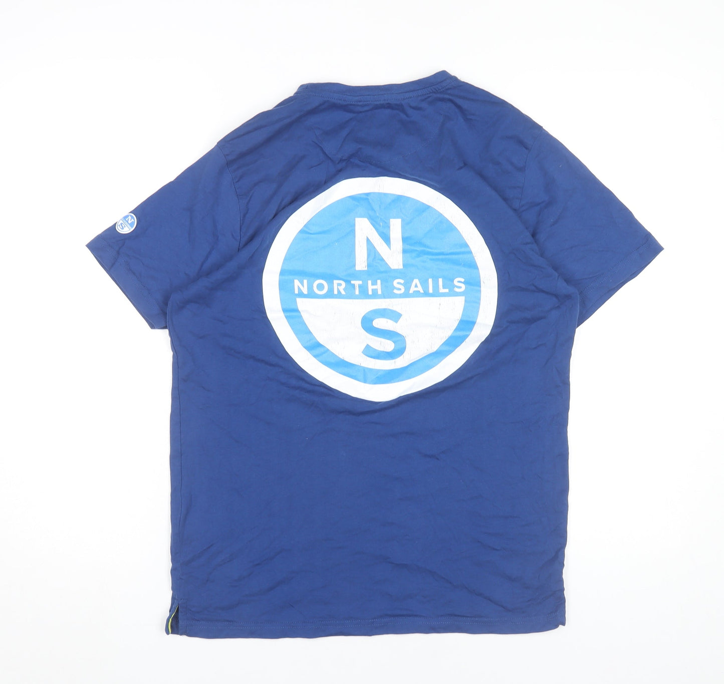 North Sails Men's Blue Medium Graphic Logo Crew Neck T-Shirt