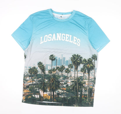 Primark Men’s Multicoloured Los Angeles Graphic T-Shirt Size M
