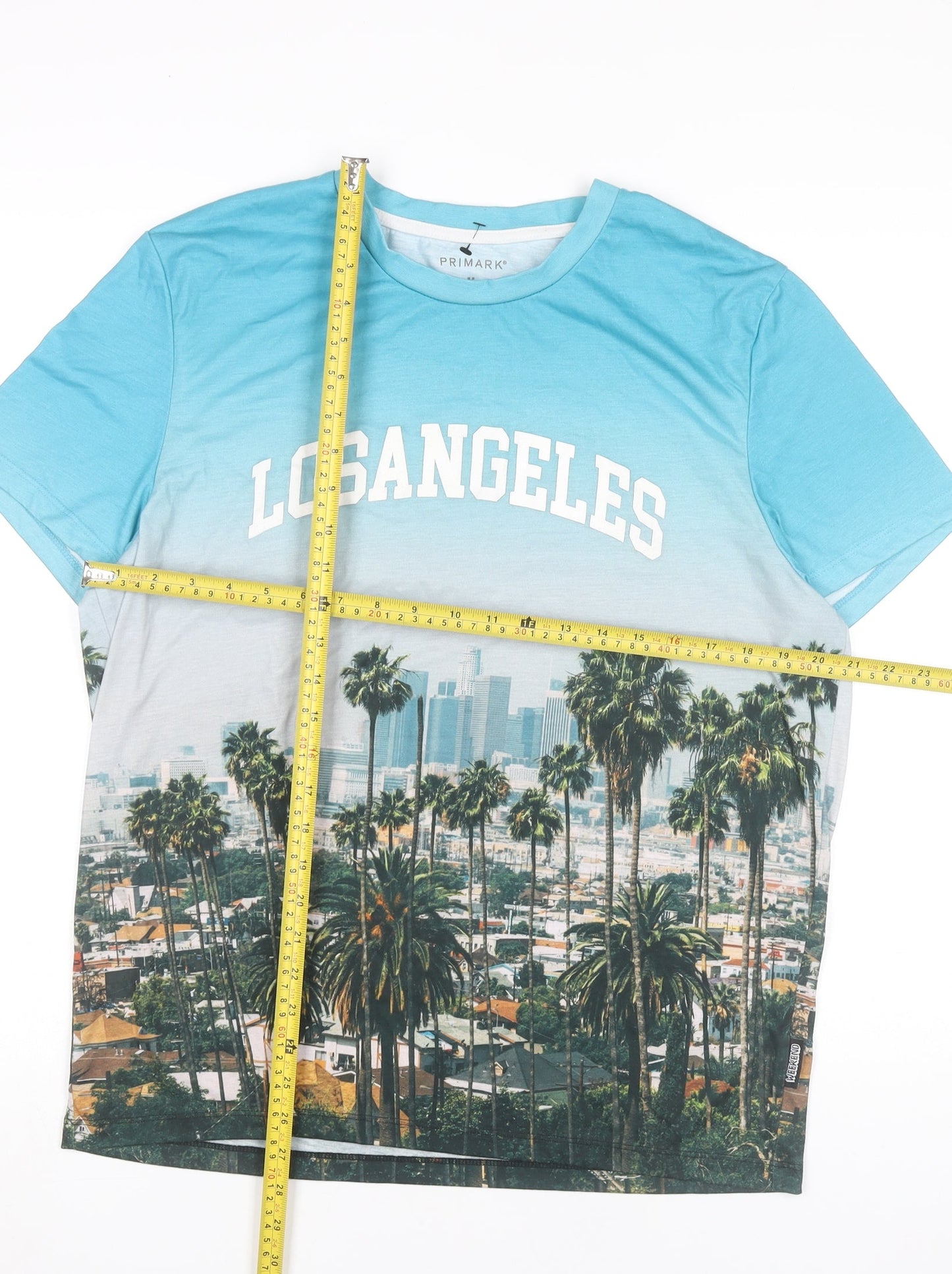 Primark Men’s Multicoloured Los Angeles Graphic T-Shirt Size M