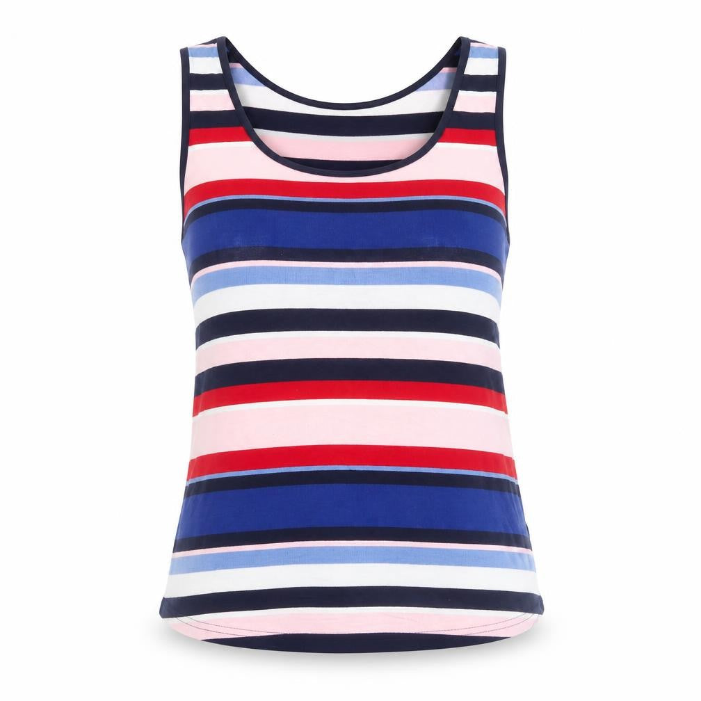 Womens UK Size S Oasis Multicoloured Basic Tank
