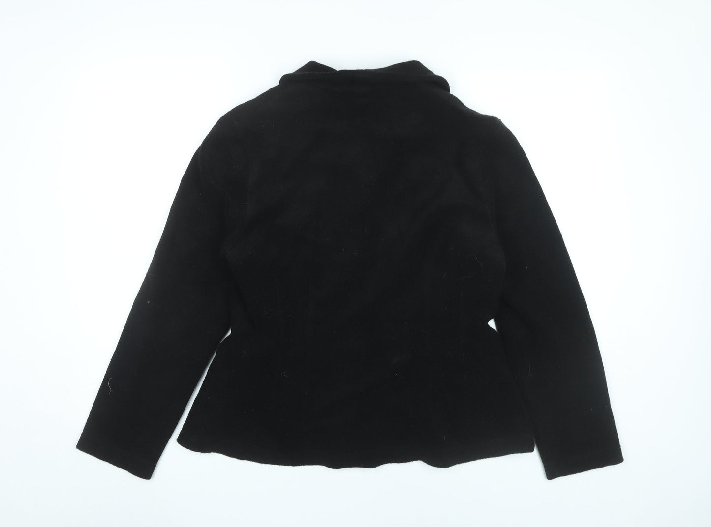 Vanilia Women’s Black Wool Blend Blazer Jacket Size 12