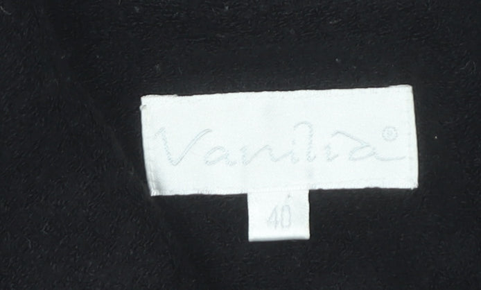 Vanilia Women’s Black Wool Blend Blazer Jacket Size 12
