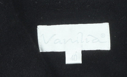 Vanilia Women’s Black Wool Blend Blazer Jacket Size 12