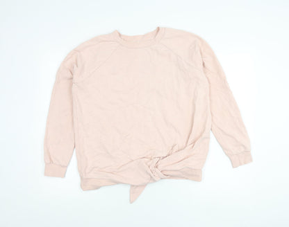 Next Women’s Pink Sweatshirt UK 10 Cotton Crew Neck Long Sleeve