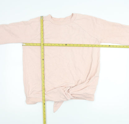 Next Women’s Pink Sweatshirt UK 10 Cotton Crew Neck Long Sleeve