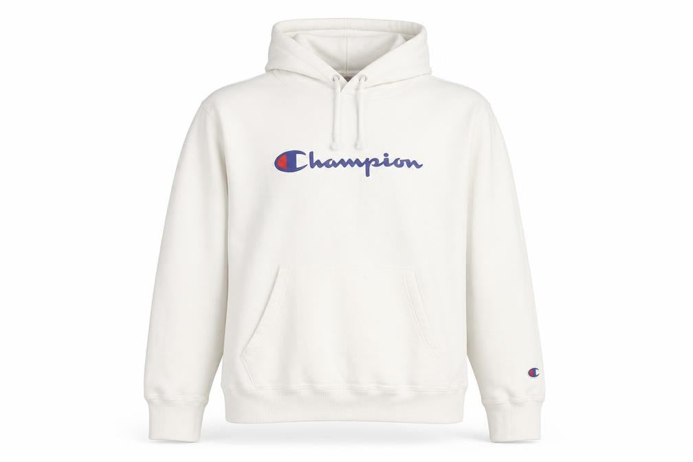 Womens UK Size S Champion White Pullover Hoodie