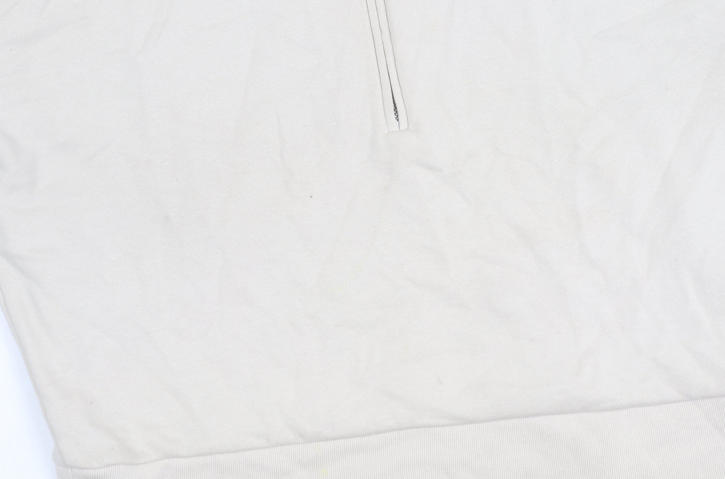 GAP Women’s Beige High Neck Half Zip Sweatshirt Size S Cotton Blend