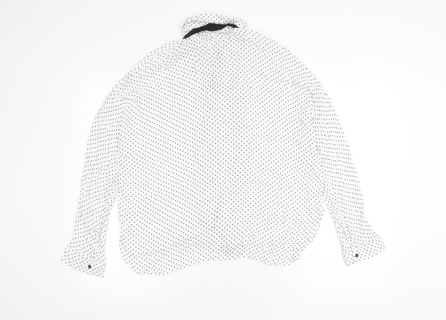 Womens UK Size L Zara White Classic Blouse