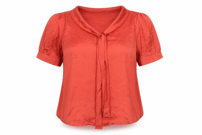 Womens UK Size M Zara Basic Red Basic Blouse