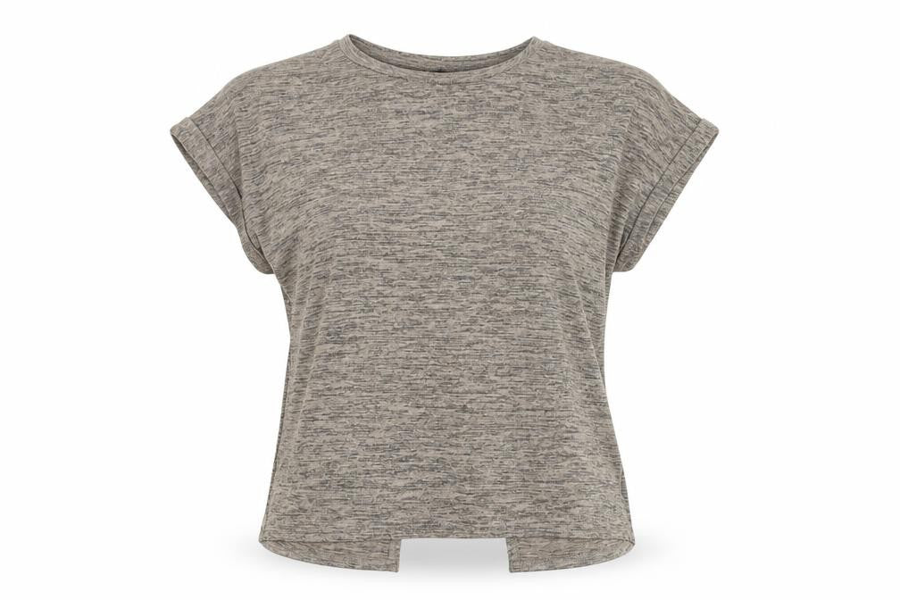 Womens UK Size 14 Warehouse Brown Basic T-Shirt
