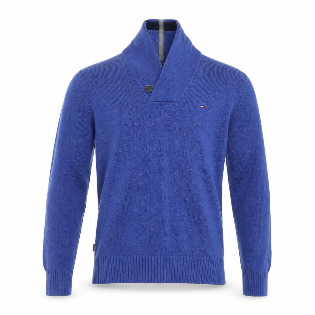 Mens UK Size S Tommy Hilfiger Blue Pullover Jumper