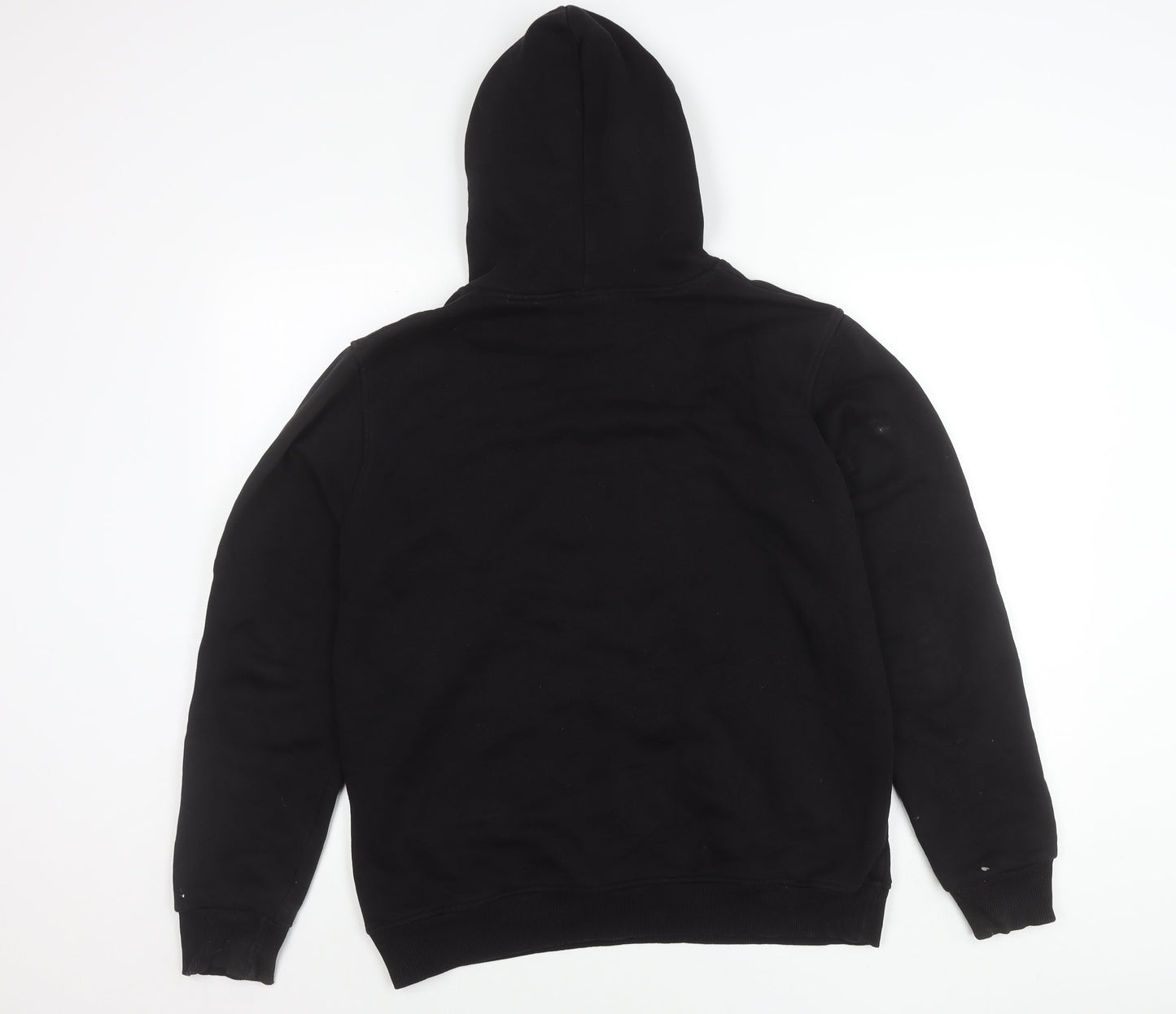 Tommy Hilfiger Men’s Black Pullover Hoodie L Embroidered Logo