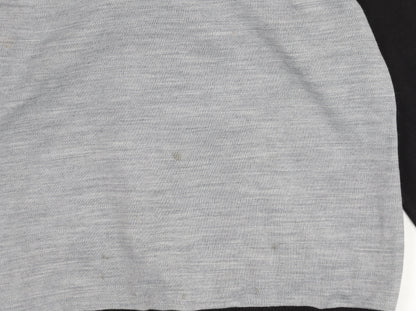 Karhu Unisex Grey Black Marathon Logo Track Jacket M Retro