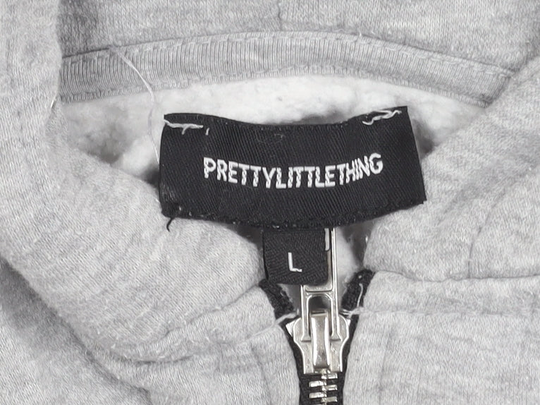 Womens UK Size L PRETTYLITTLETHING Grey Basic Jacket