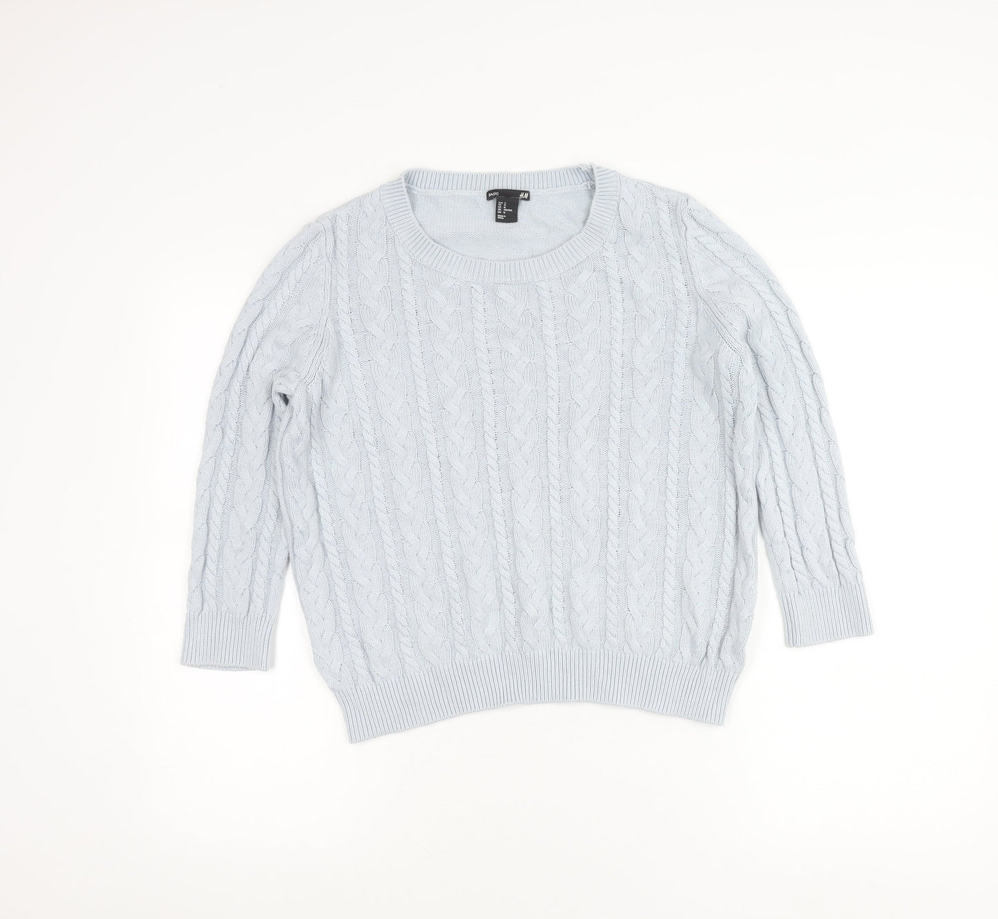 Womens UK Size 12 H&M Blue Pullover Jumper