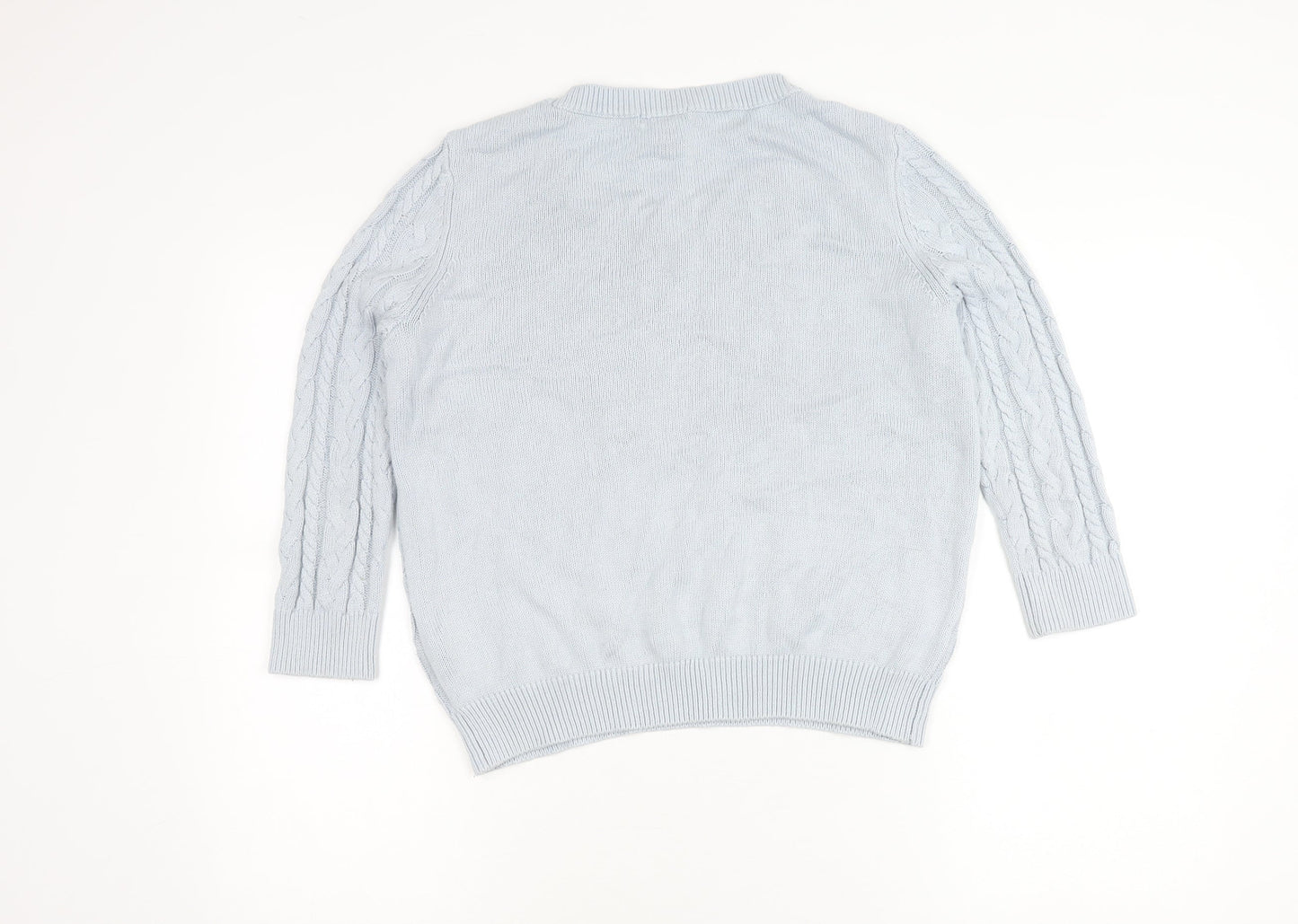 Womens UK Size 12 H&M Blue Pullover Jumper
