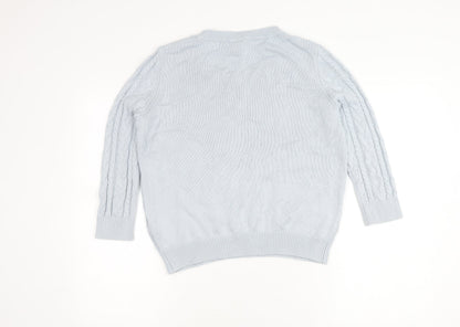 Womens UK Size 12 H&M Blue Pullover Jumper