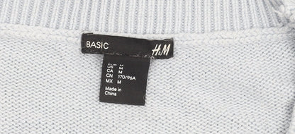 Womens UK Size 12 H&M Blue Pullover Jumper