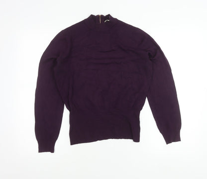 Womens UK Size S Linea Purple Full Zip Jumper