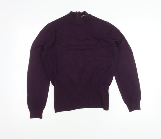 Womens UK Size S Linea Purple Full Zip Jumper