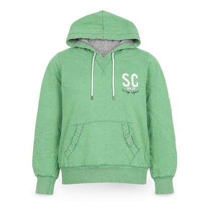 SoulCal Womens Green Pullover Hoodie Size 12 Cotton Blend