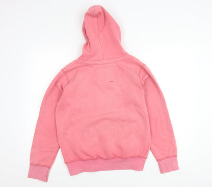 Abercrombie & Fitch Womens Pink Pullover Hoodie Medium Cotton Logo
