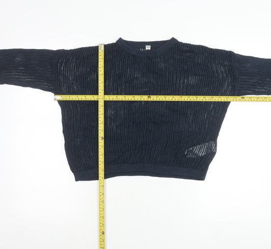 Womens UK Size S Uniqlo Blue Pullover Jumper