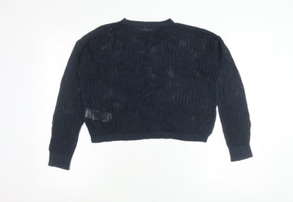 Womens UK Size S Uniqlo Blue Pullover Jumper