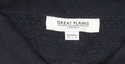 Womens UK Size 10 Great Plains Black Basic Polo