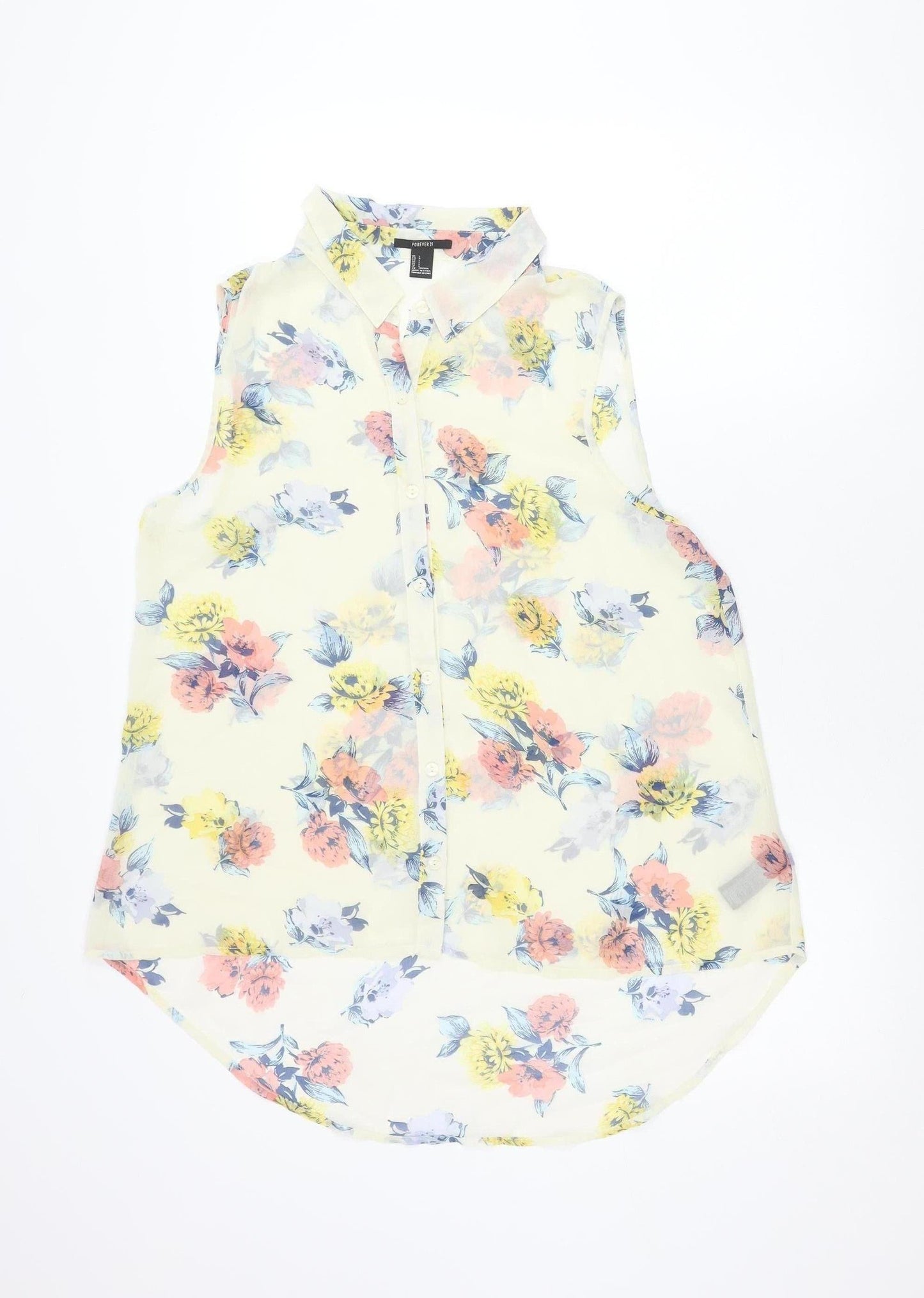 Womens UK Size L FOREVER 21 Multicoloured Basic Blouse