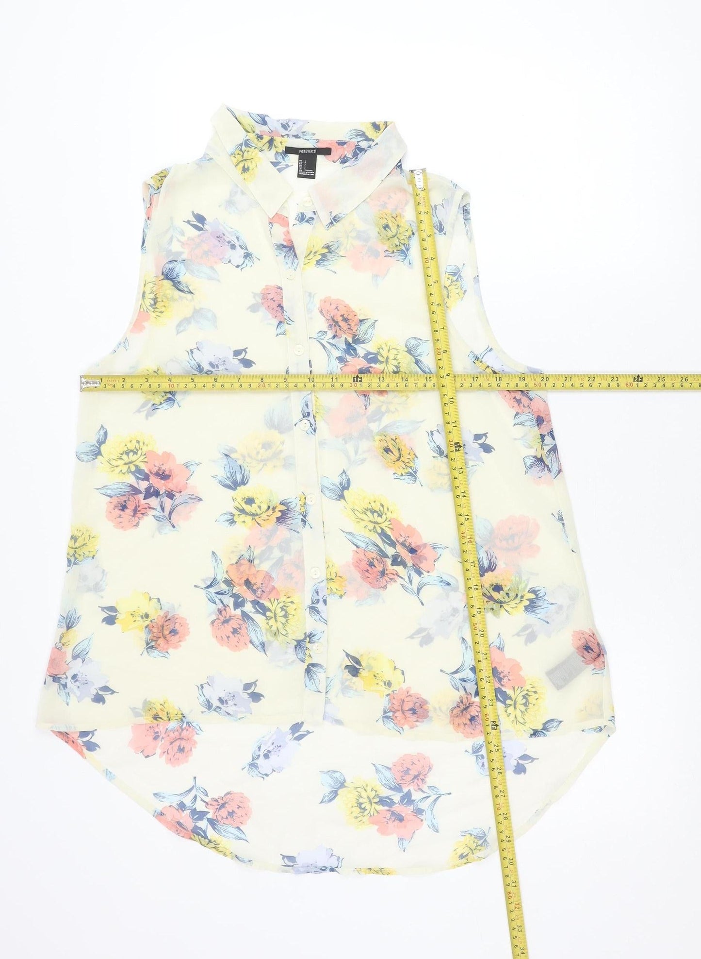 Womens UK Size L FOREVER 21 Multicoloured Basic Blouse