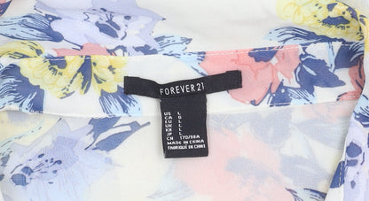 Womens UK Size L FOREVER 21 Multicoloured Basic Blouse