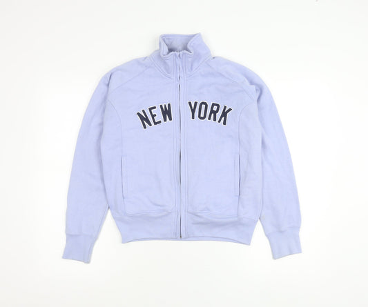 New York Girls Blue Track Jacket Size 14 Years Full Zip Casual Sportswear