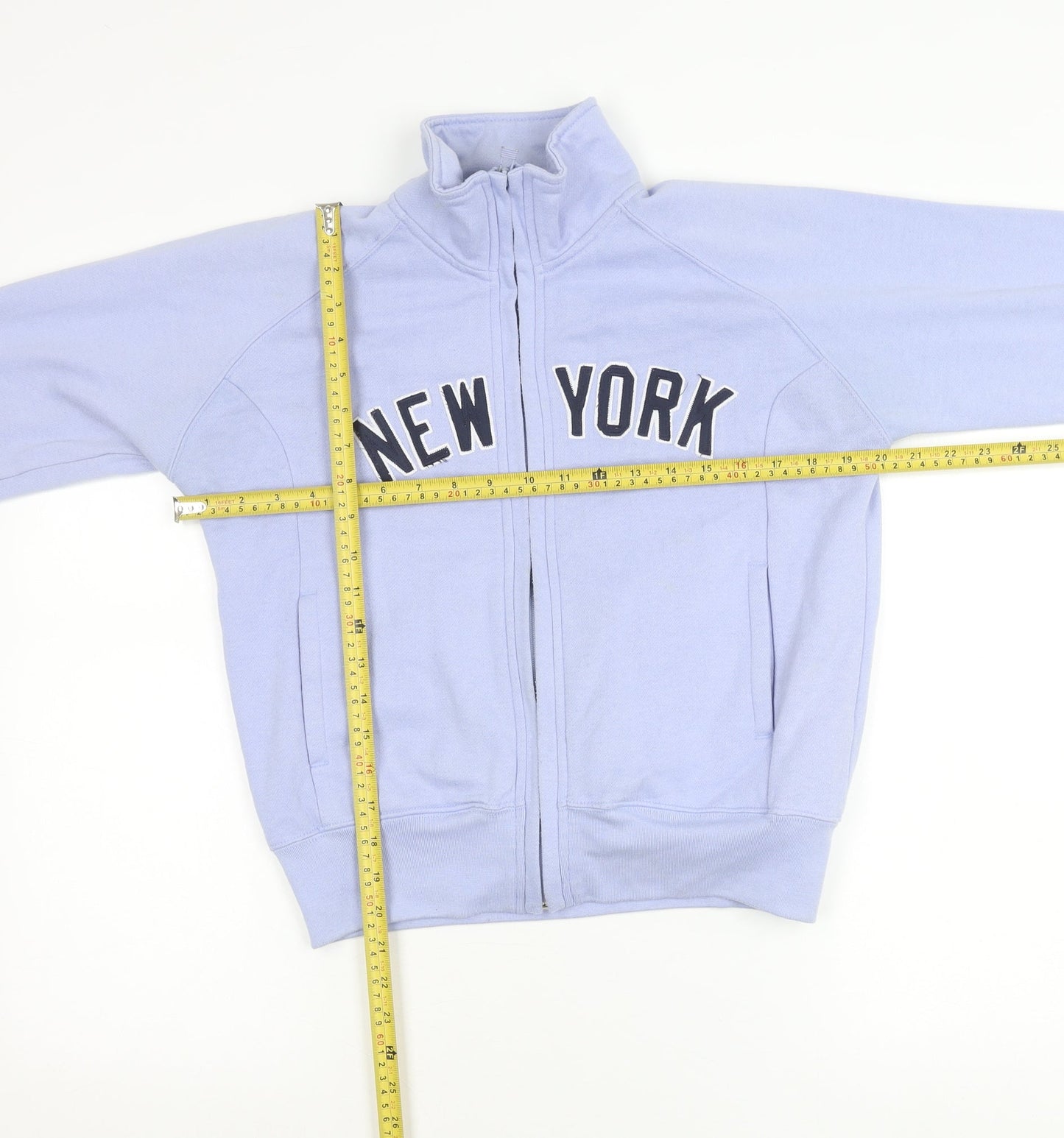 New York Girls Blue Track Jacket Size 14 Years Full Zip Casual Sportswear