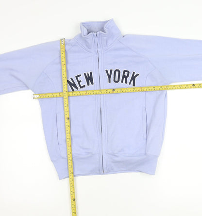 New York Girls Blue Track Jacket Size 14 Years Full Zip Casual Sportswear