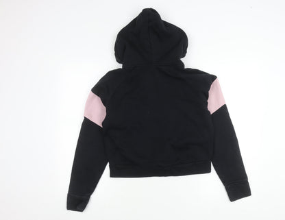 O’Neills Girls Black Hoodie Jacket 12 Years Cotton Blend Zip Up Casual