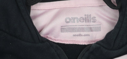 O’Neills Girls Black Hoodie Jacket 12 Years Cotton Blend Zip Up Casual