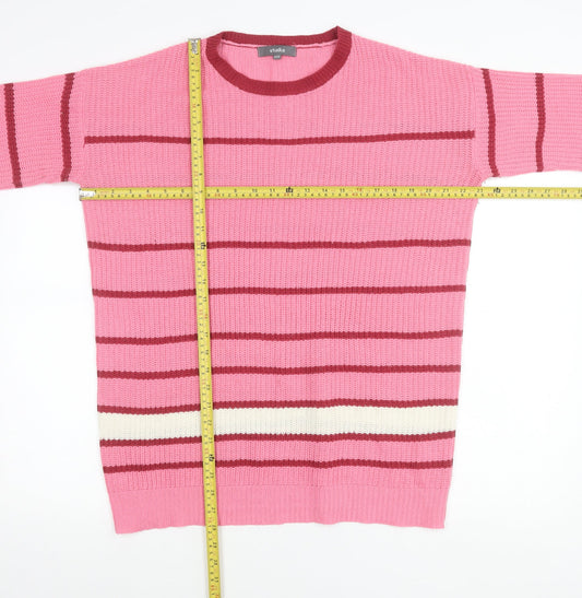 Womens UK Size 1214 Studio Pink Pullover Jumper