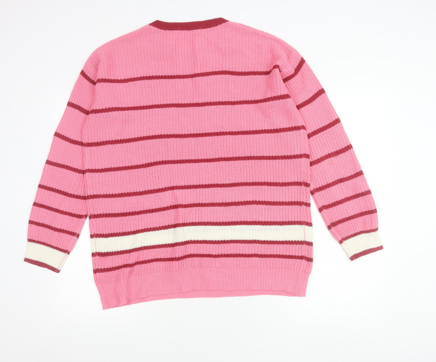 Womens UK Size 1214 Studio Pink Pullover Jumper