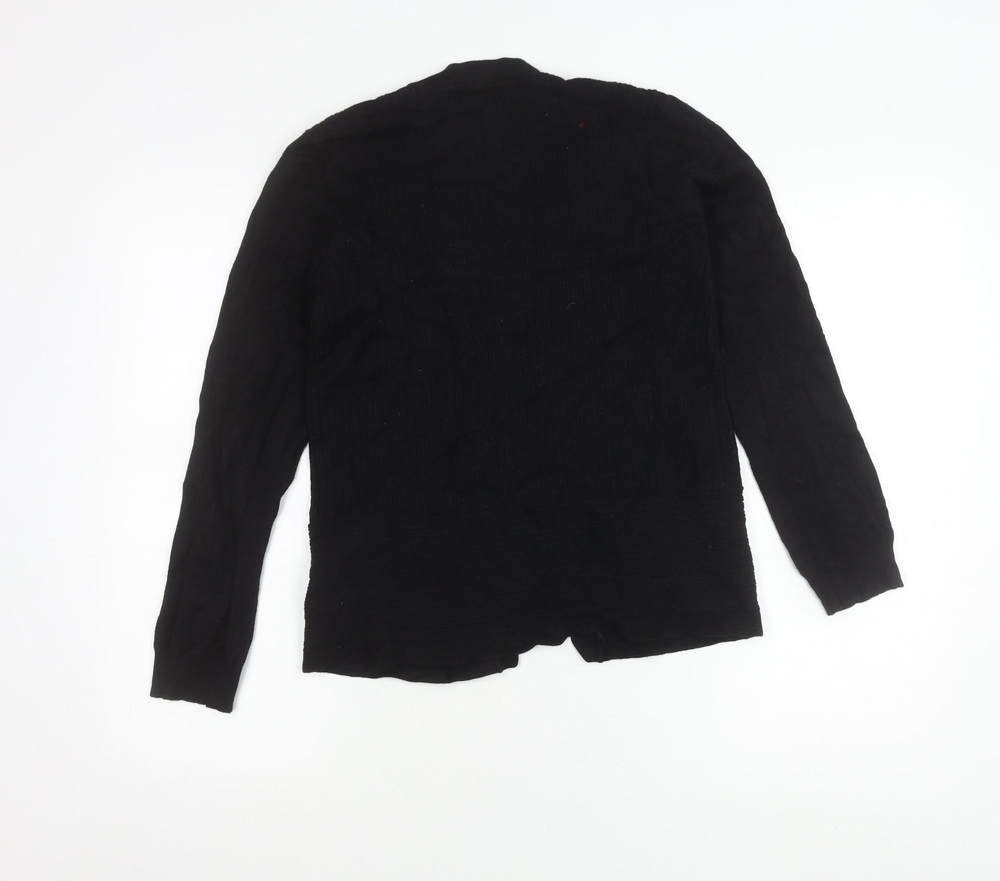 Womens UK Size 12 Debenhams Black Cardigan Jumper
