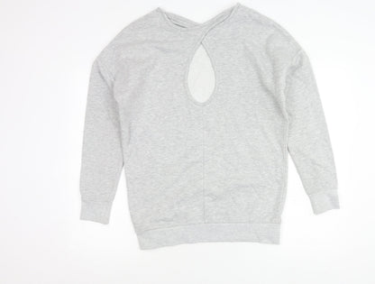 Michelle Keegan Women’s Grey Size 10 Pullover Sweatshirt Gym Quote